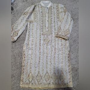 White Pakistani Dress